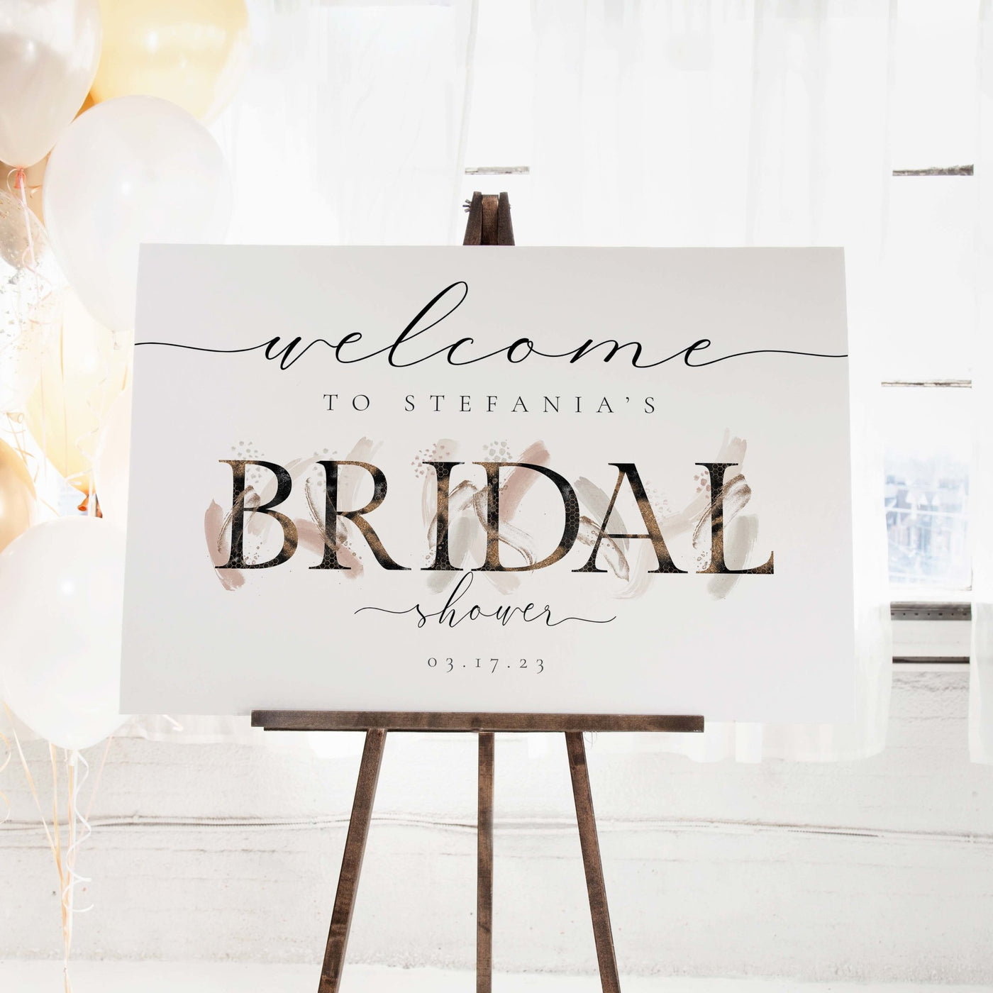 Bridal Shower Sign | Clara - Make Memories