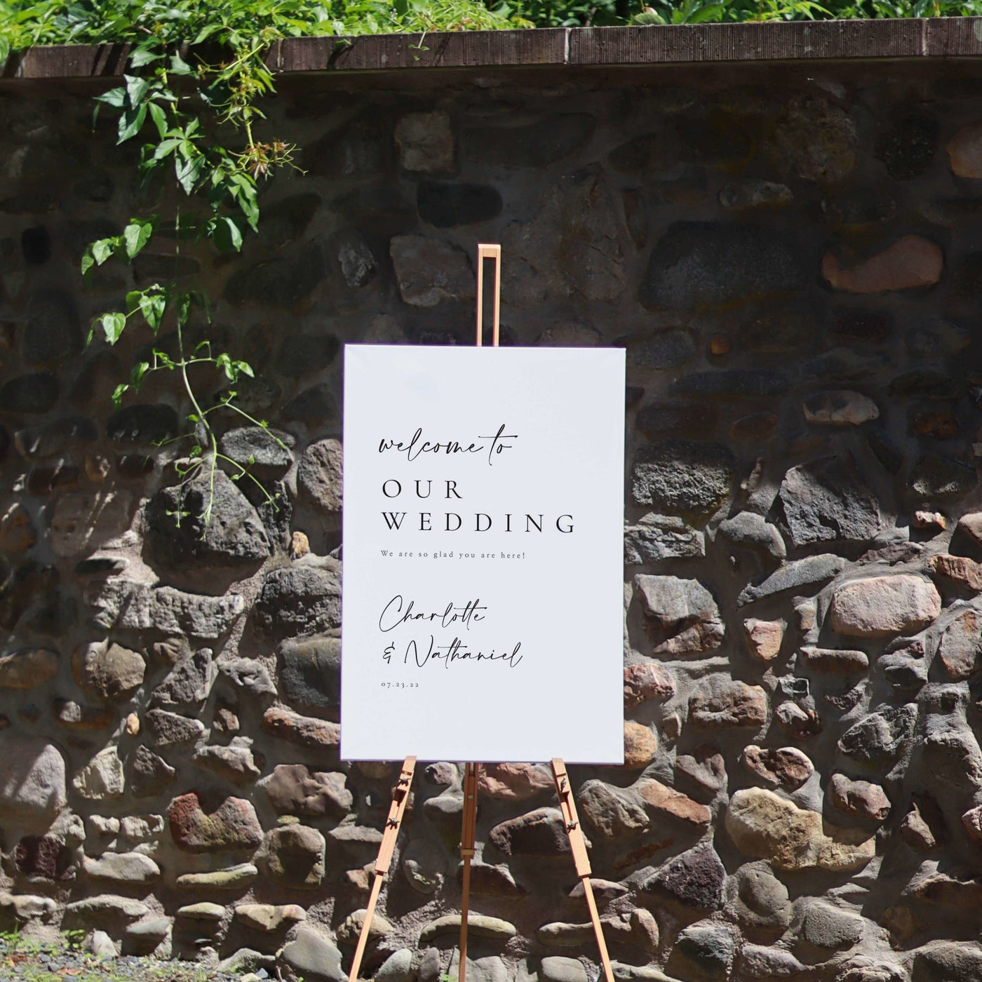 Welcome to our wedding sign